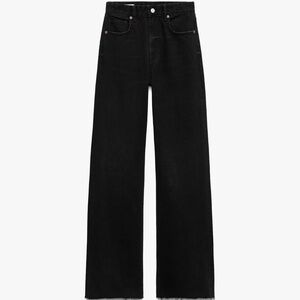 Zara high waist wide leg black jeans